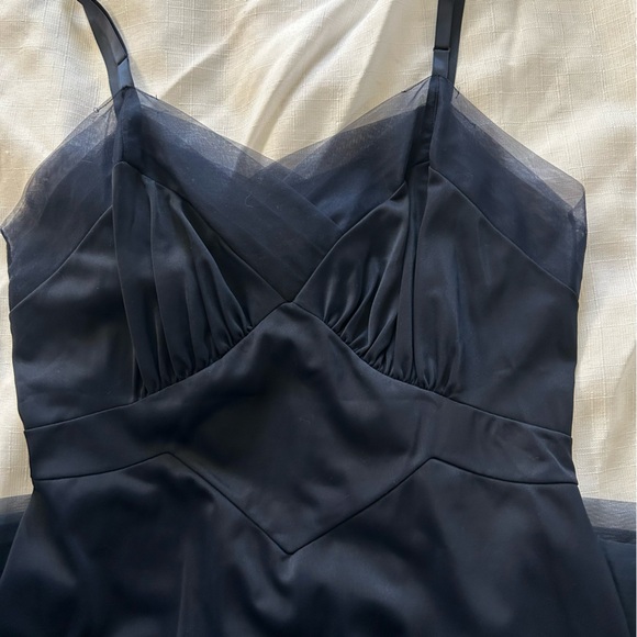 Vanity Fair Vintage 50’s Style Navy Nylon Lingerie Slip Dress size 36 - Picture 4 of 16